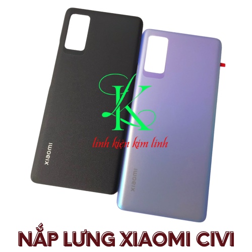 Nắp lưng dành cho xiaomi Civi xanh dương , đen