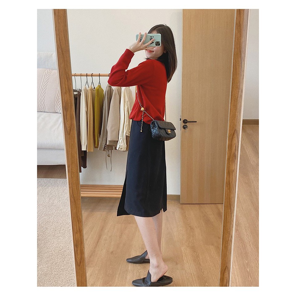 CHÂN VÁY LỆCH TÀ | GIẤU BỤNG | VẢI DỊU DA | BigBuy360 - bigbuy360.vn