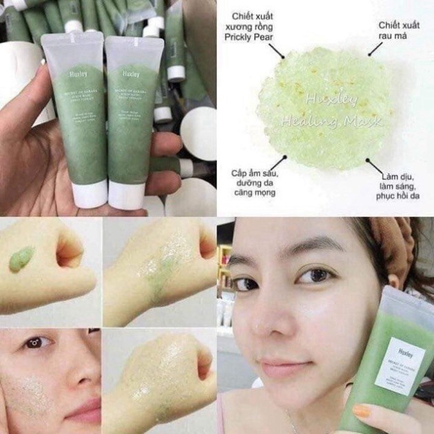 Kem tẩy da chết mặt Huxley Scrub Mask Sweet Therapy 30g &amp; 120g sáng mịn, hỗ trợ chăm sóc da - HanZy Store H