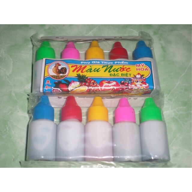 màu thực phẩm ( lốc 5 chai )