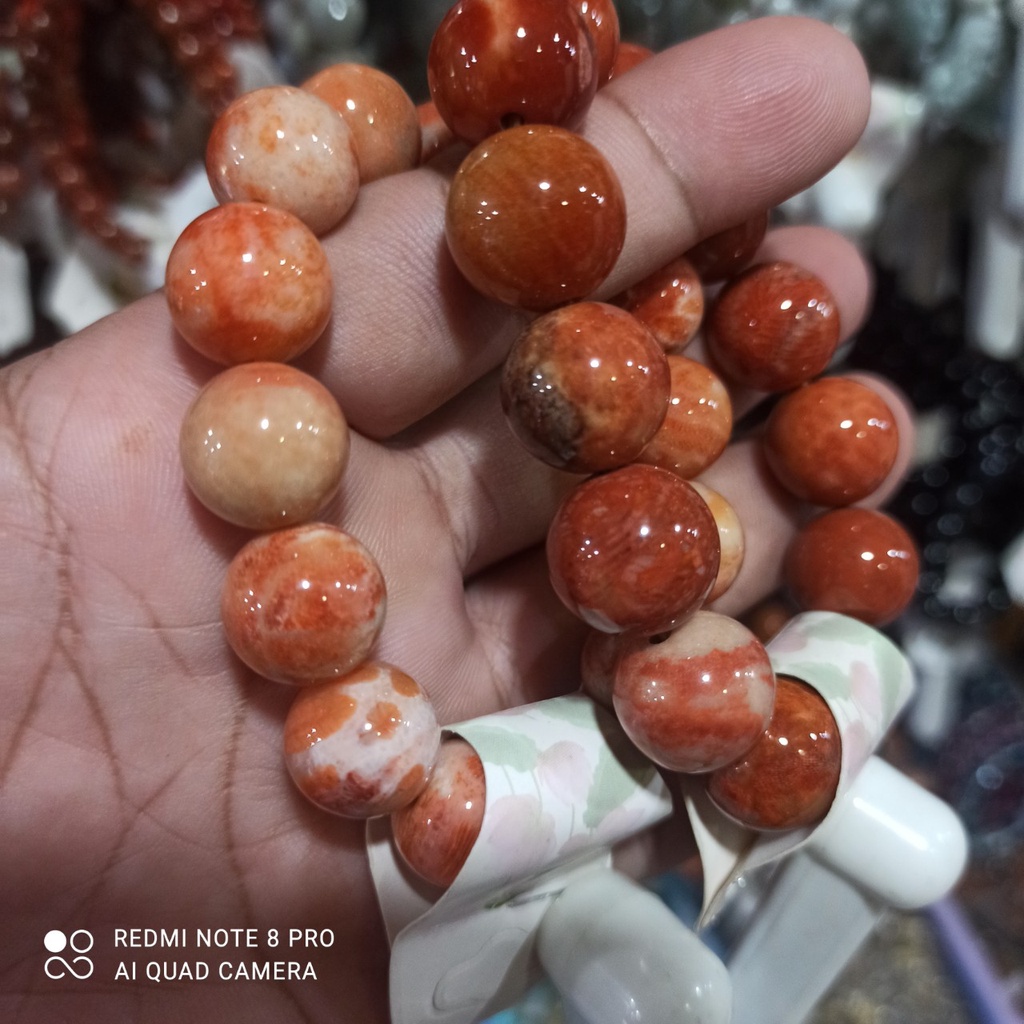 Vòng tay đá san hô đỏ