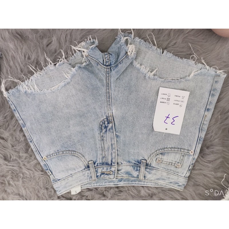 Quần Short Jeans Túi Kiểu