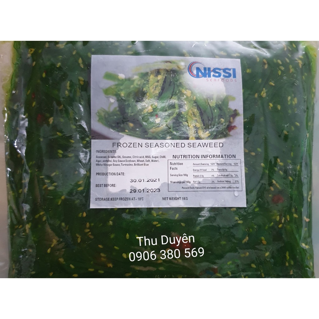 Salad Rong Biển tươi trộn mè Nhật Bản Chuka Wakame