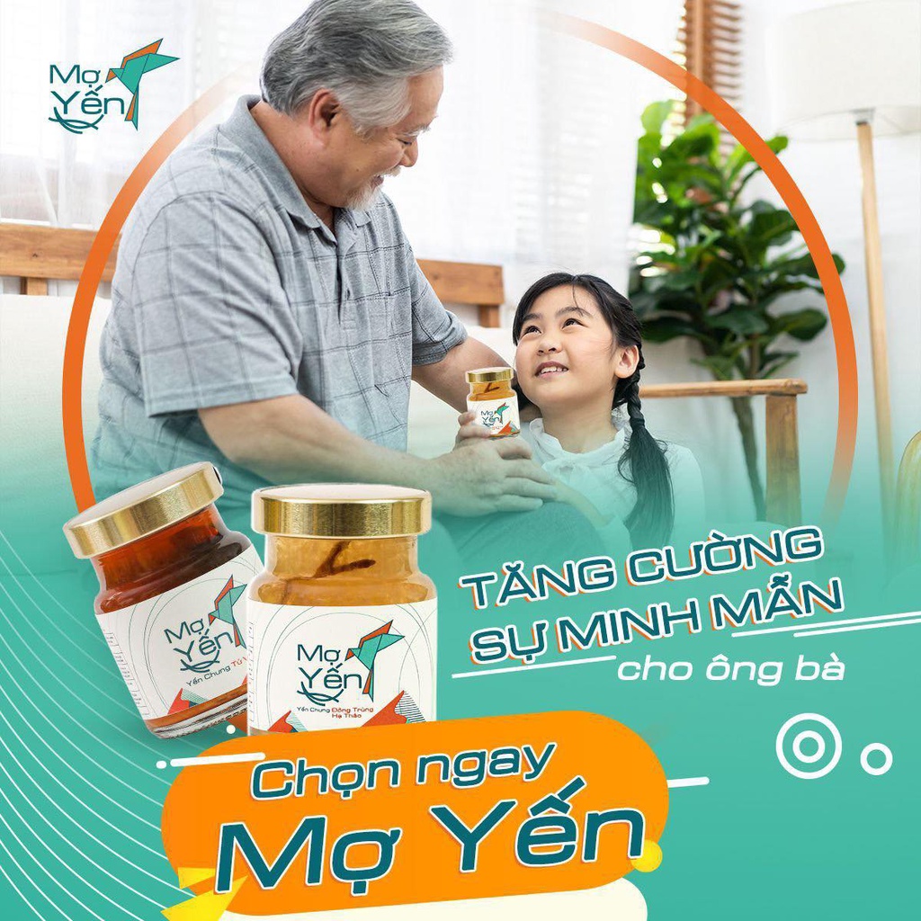 Combo Mợ Yến - Chưng Đường Phèn - Hàm lượng 12gr Yến Tươi Nguyên Chất Chưng Sẵn Hũ 70ml