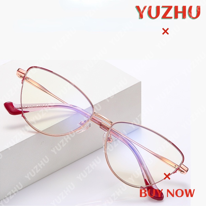 Mắt Kính Gọng Kim Loại Chống Ánh Sáng Xanh Thời Trang Cho Nữ