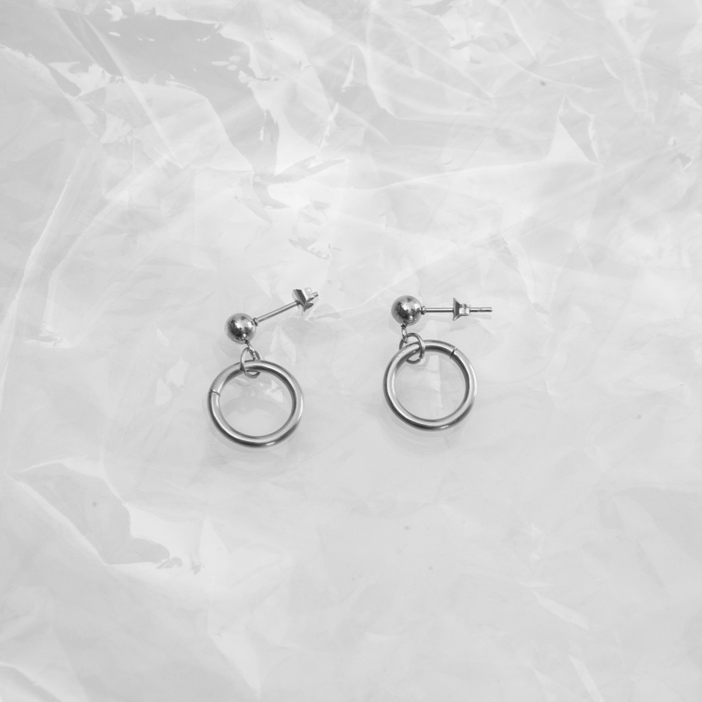 Khuyên tai thả Round Plain