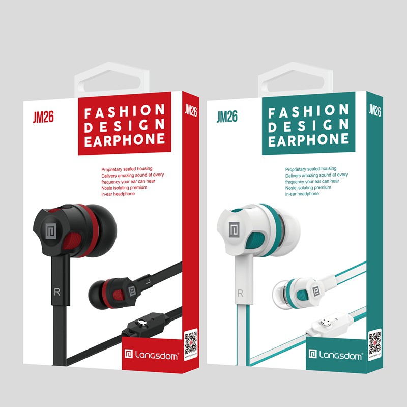 [Mã 2404EL10K giảm 10K đơn 20K] Tai nghe nhét tai earphone Langsdom JM26 Super Bass