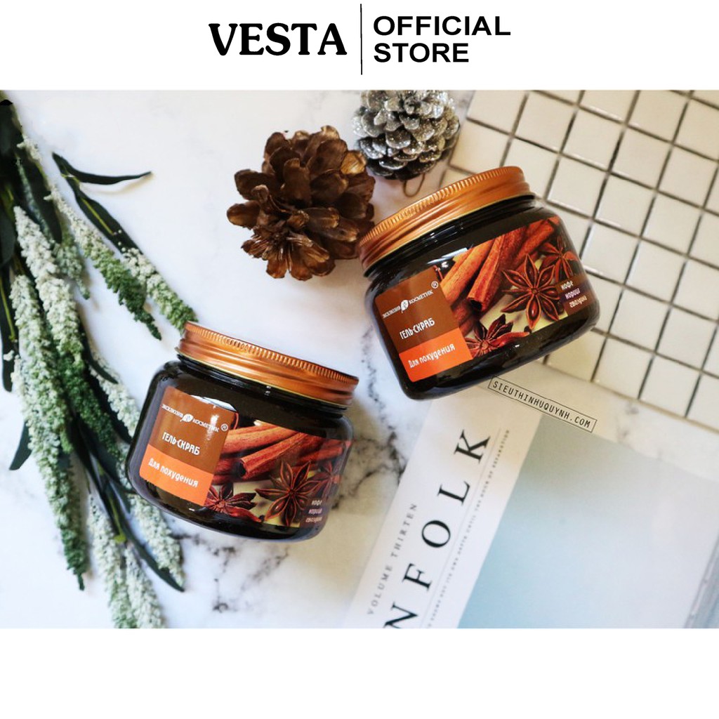 Tẩy Da Chết ☘𝑭𝒓𝒆𝒆𝒔𝒉𝒊𝒑☘ Tẩy Tế Bào Chết Toàn Thân Exclusive Belarus Chiết Xuất Quế Hồi & Cafe (380ml)