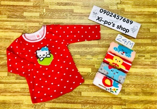 SET 5 ÁO CARTER TAY DÀI BÉ GÁI
