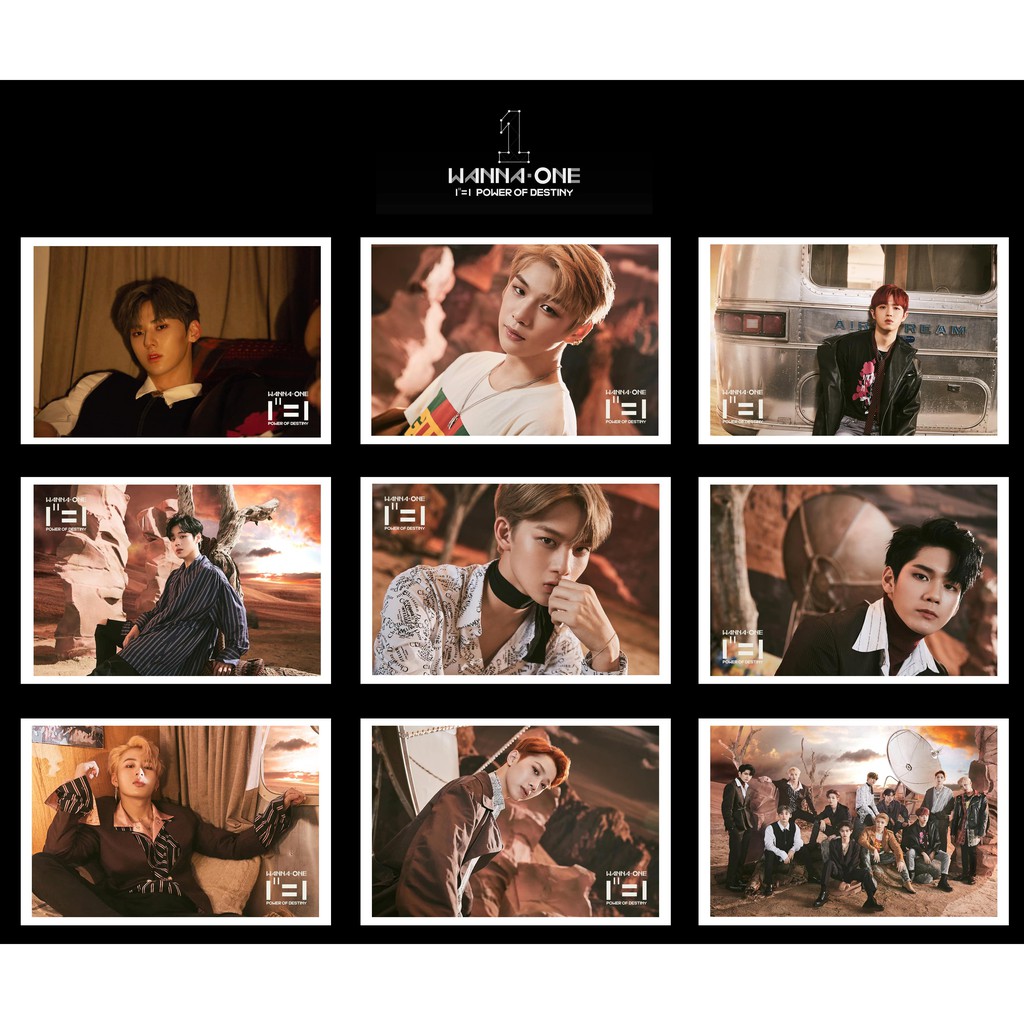 Lomo Card WANNA ONE - 1¹¹=1 POWER OF DESTINY ( 54 ảnh)