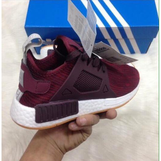 [ Freeship 99k Toàn Quốc ] (FREE SHIP) Giày NMD Xr1 đỏ mận