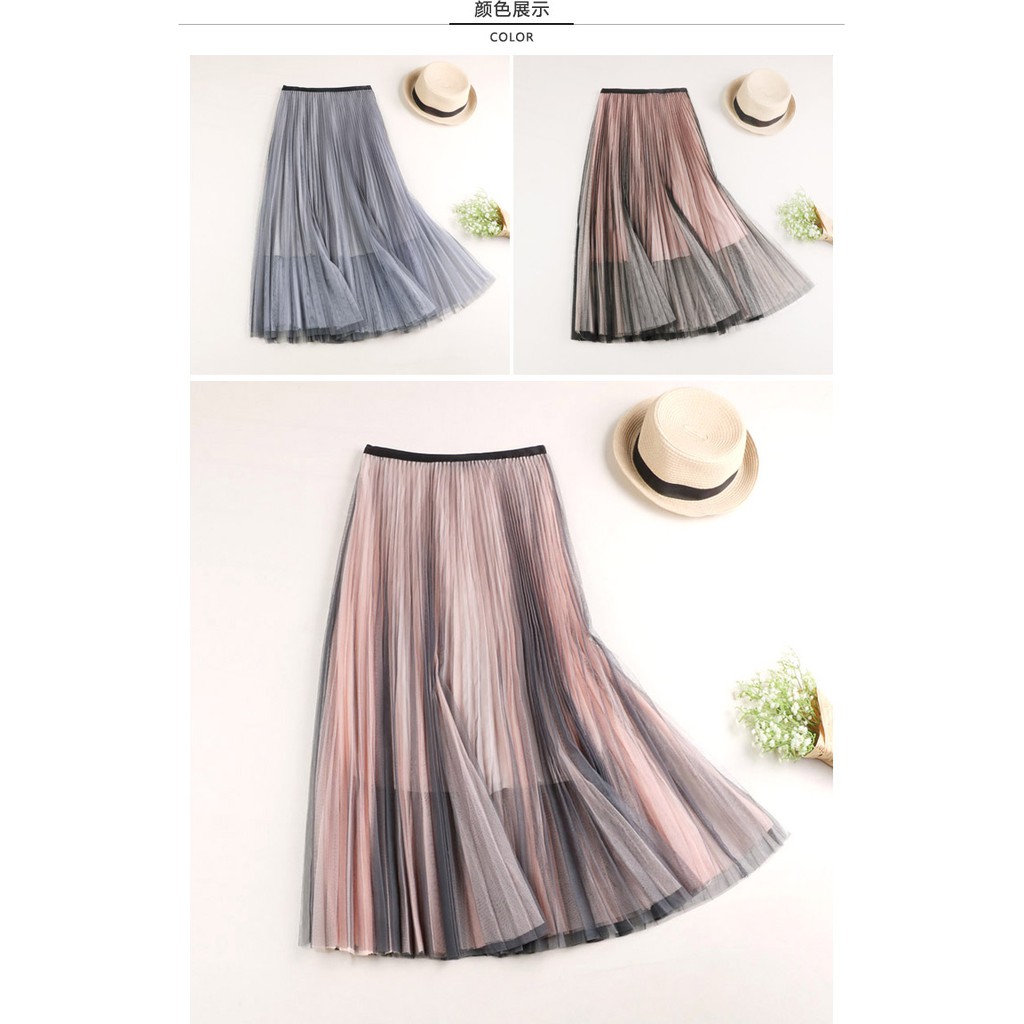 Chân váy midi phối màu độc lạ - V42 | BigBuy360 - bigbuy360.vn