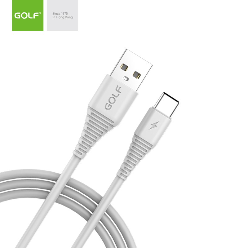 [Mã 2404EL10K giảm 10K đơn 20K] Cáp sạc Golf GC-64 3A Lightning/MicroUSB/Type-C 1m - Hàng chính hãng