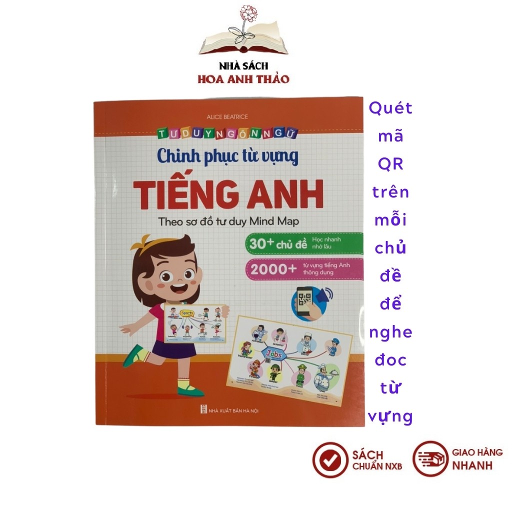 Sách - Chinh Phục Từ Vựng Tiếng Anh - Theo Sơ Đồ Tư Duy Mind Map ( Sách có kèm file đọc)