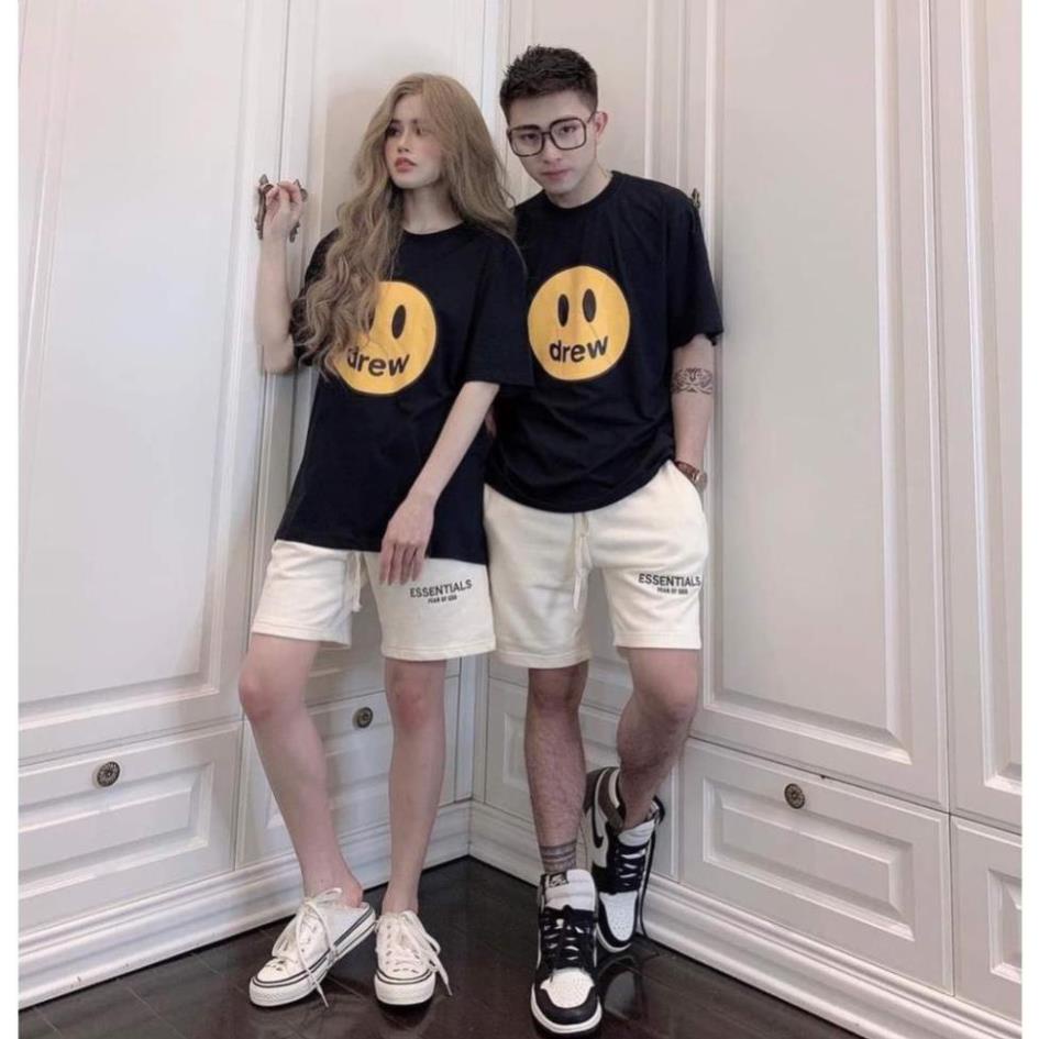 Áo Phông In 3D Phối Chữ DREW Fom Dáng Nam Nữ Phá Cách - Trẻ Trung Năng Động Trend Hot 2022