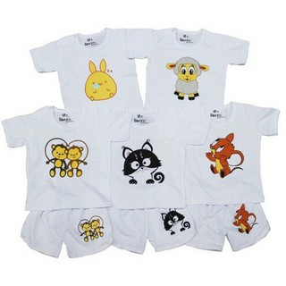 Quần áo trẻ em 5 bộ cộc carter cho bé 4-15kg