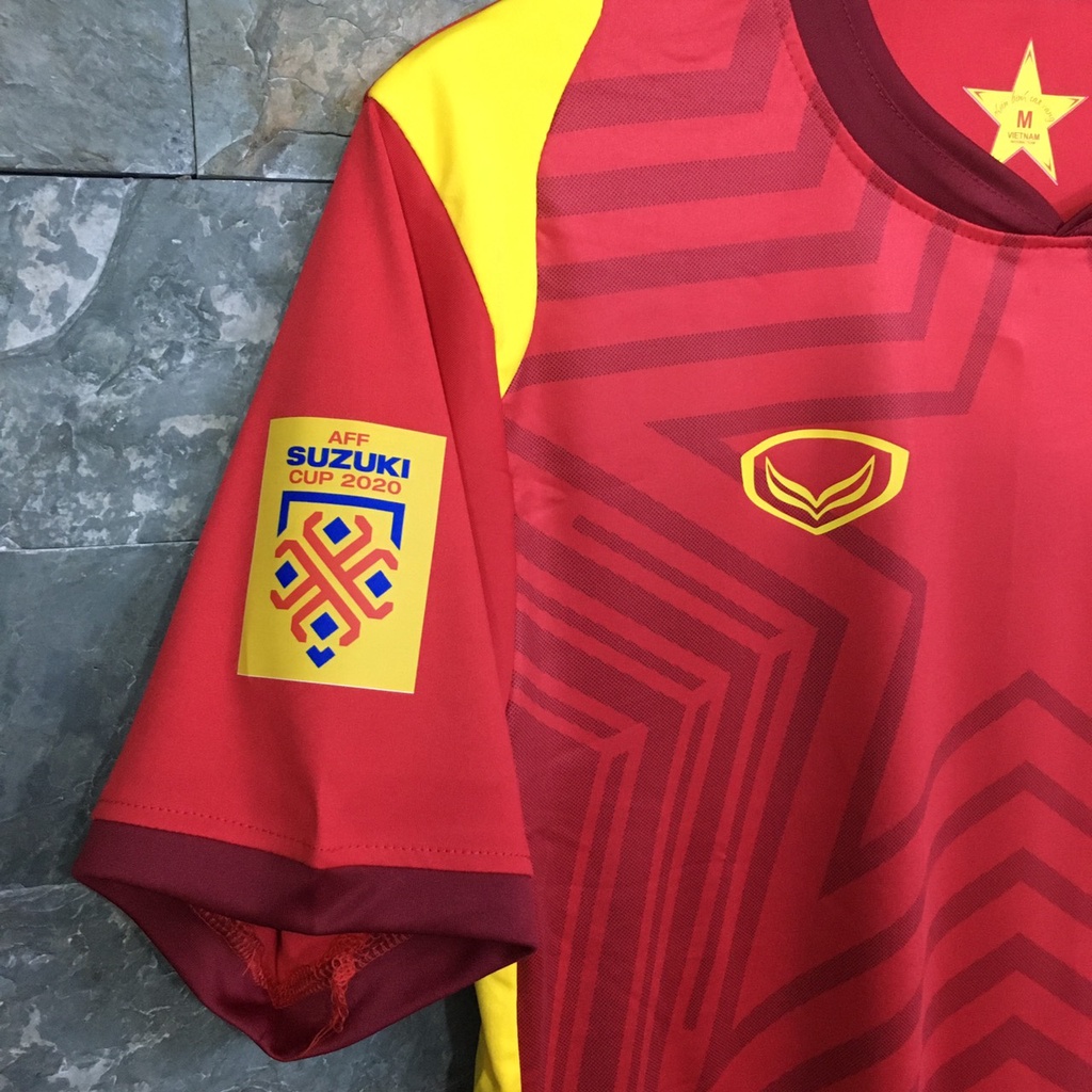Bộ quần áo đá banh Tuyển Việt Nam đỏ full option WC2022