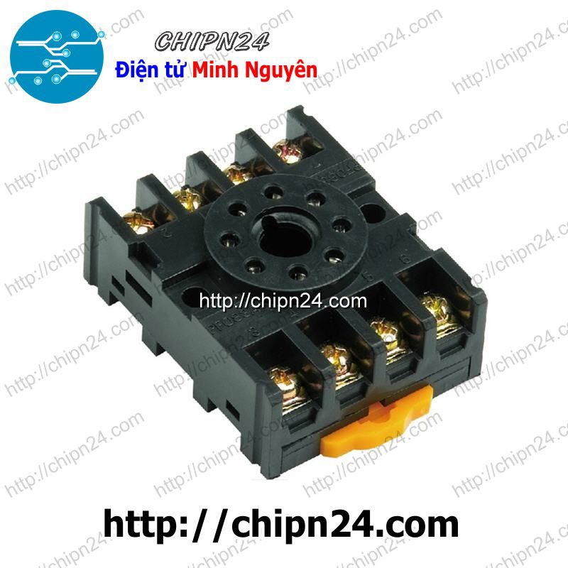 [1 CÁI] Đế Relay Kiếng 8 chân TRÒN (PF083A MK2P AH3 ASY DH48S)