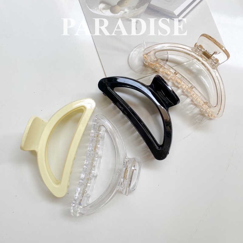 Kẹp tóc càng cua màu trơn kiểu dáng thanh lịch cho nữ shoes paradise kcct