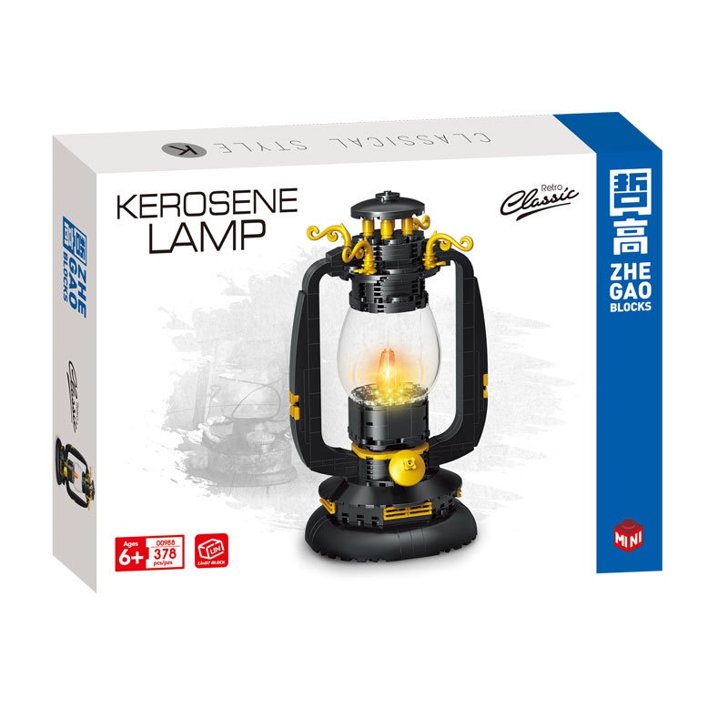 Mô Hình Lắp Ráp Đèn Dầu Phong Cách retro 00988