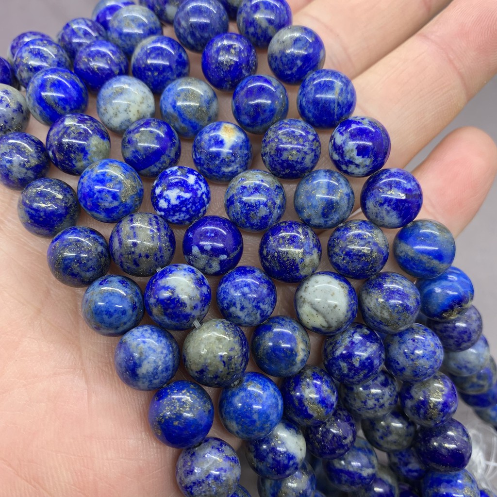 Chuỗi Hạt Đá Lapis Lazuli Tự Nhiên 4-12mm Dùng Làm Vòng Đeo Tay