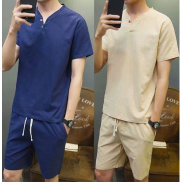 BỘ ĐŨI NAM ( ÁO + QUẦN ) CỔ TÀU NGẮN TAY - CHẤT LIỆU VẢI ĐŨI CỰC THOÁNG MÁT, CỰC ĐẸP ĐỦ MÀU