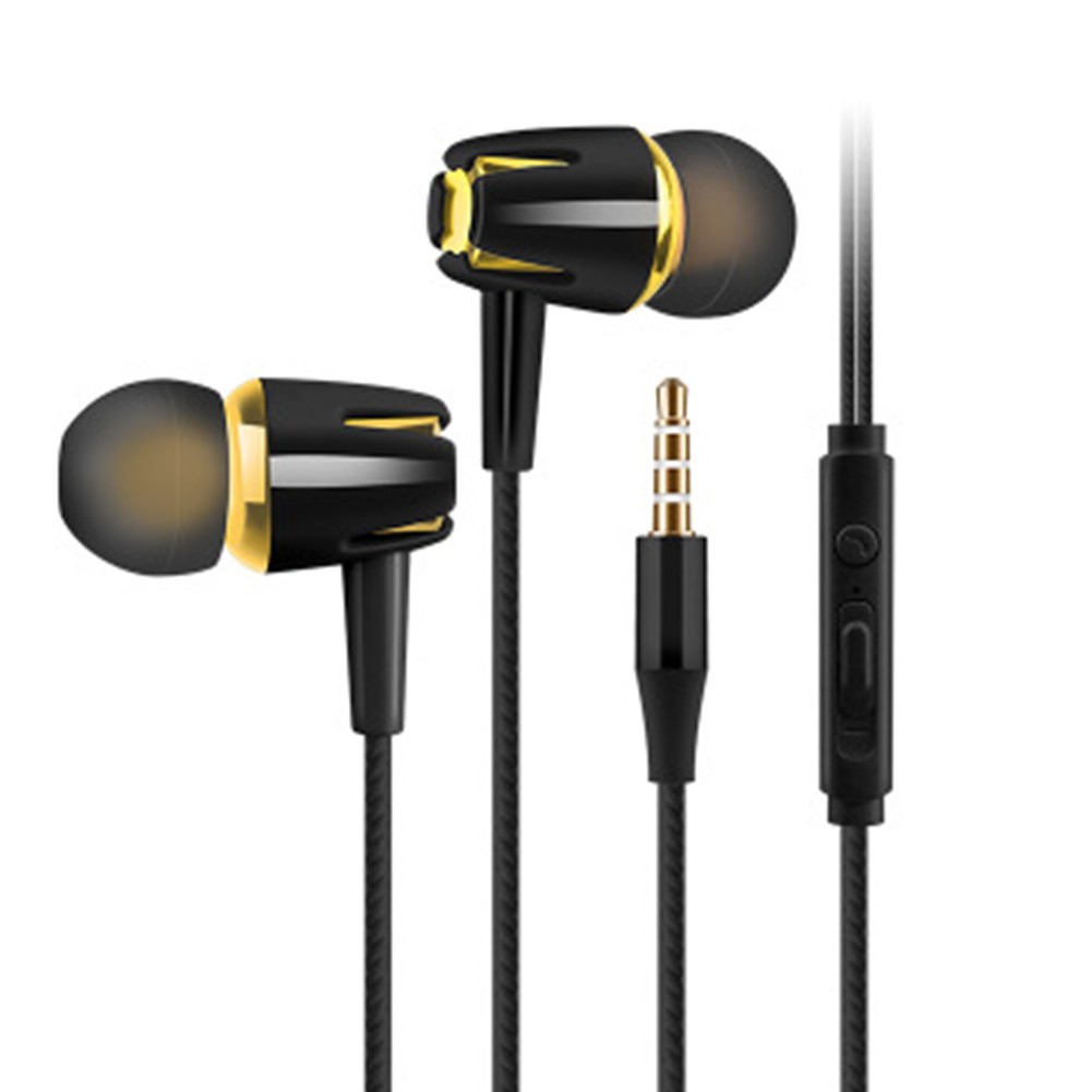 Tai Nghe Nhét Tai Jack 3.5mm Có Micro Âm Thanh Siêu Trầm