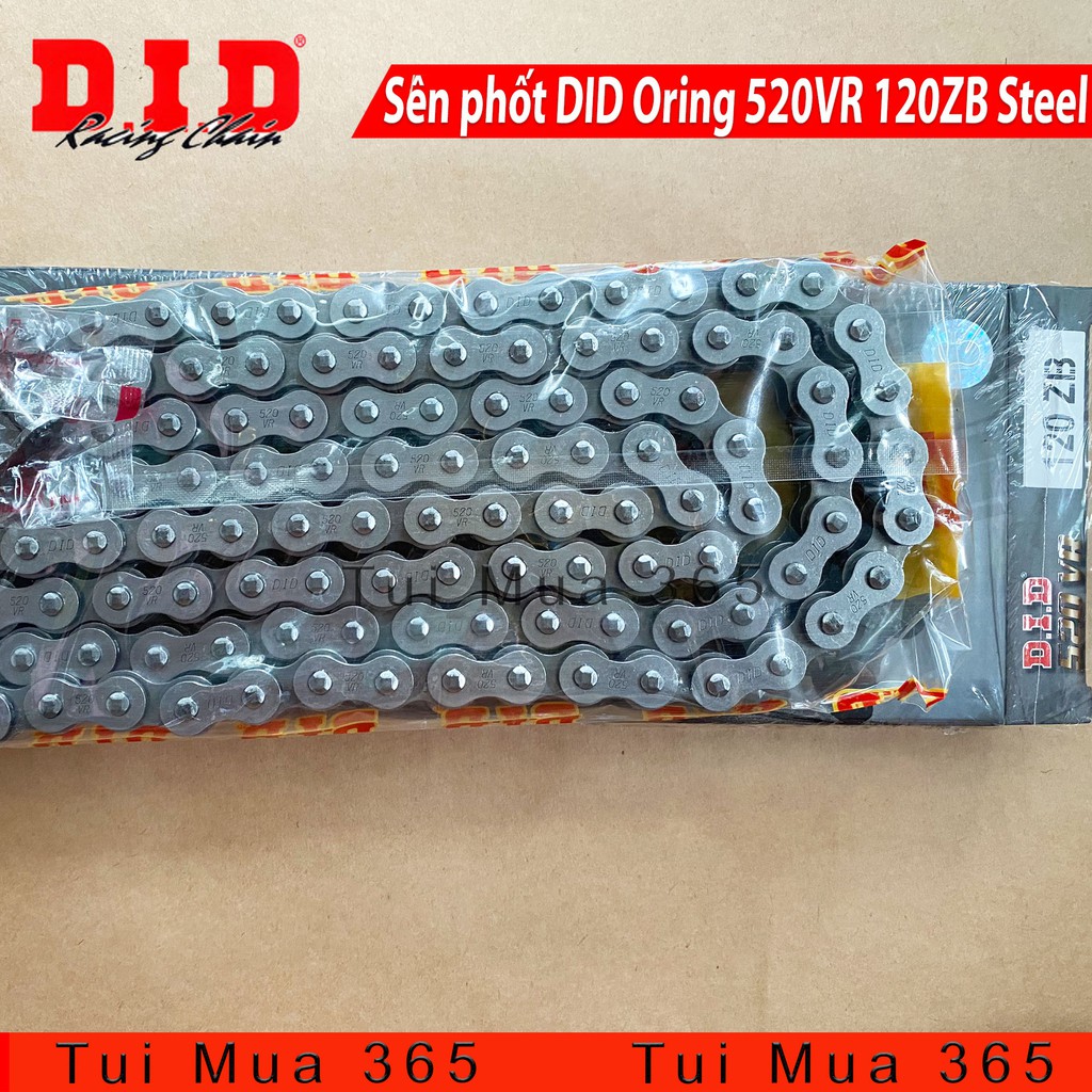 Sên phốt DID Oring 520VR 120ZB Steel xe Kawasaki z300, Ninja 300, MT03, Yamaha R3