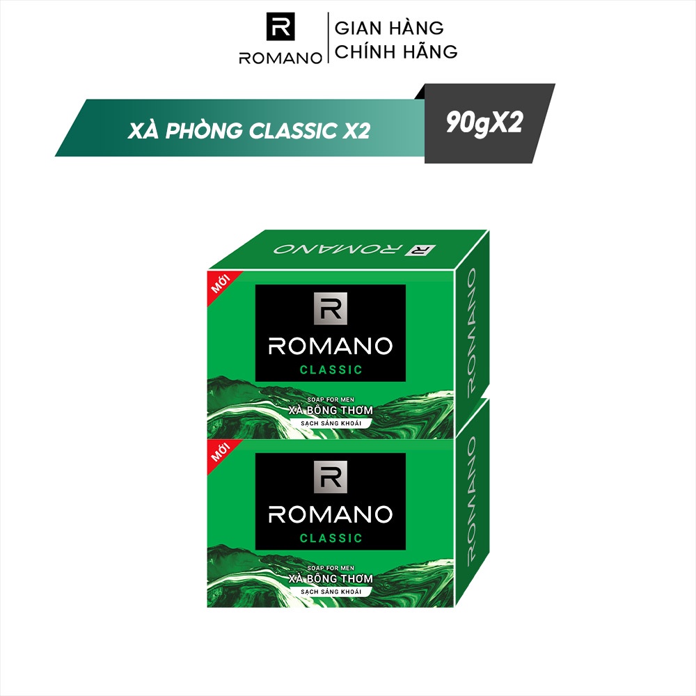 [GIFT] Combo 02 Xà phòng Romano 90g Classic + Attitude | BigBuy360 - bigbuy360.vn