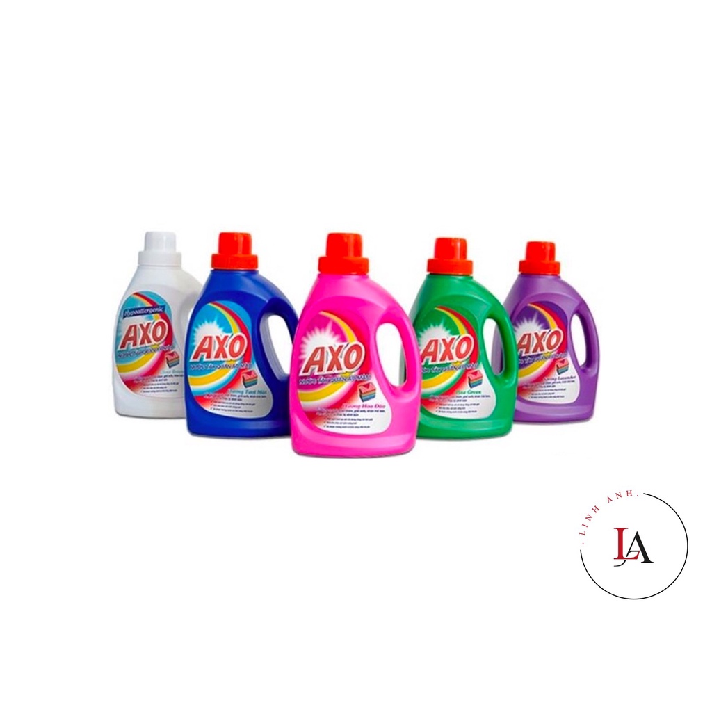 Tẩy quần áo màu Axo 800ml, tẩy sạch quần áo, trắng sáng thơm thoa