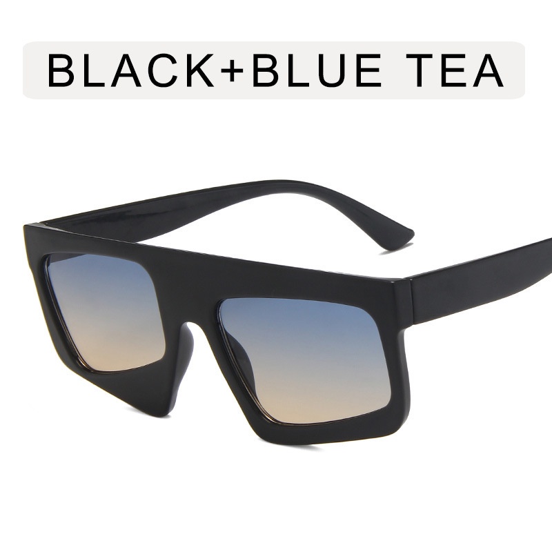Kính Mát Gọng Vuông Chống Nắng Thiết Kế Bất Đối Xứng Thời Trang Cá Tính