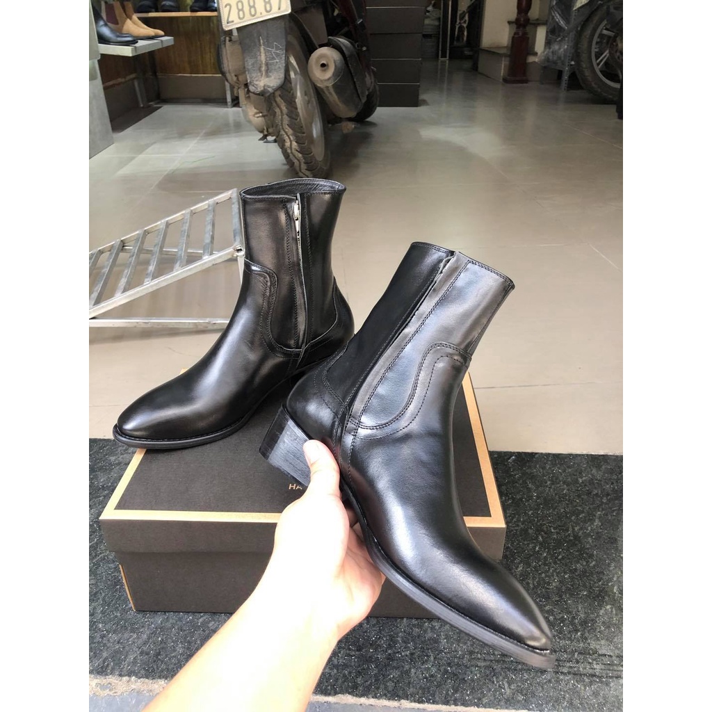 [ Cao cấp ] Lukas Boots da bò, Heel 4.5cm