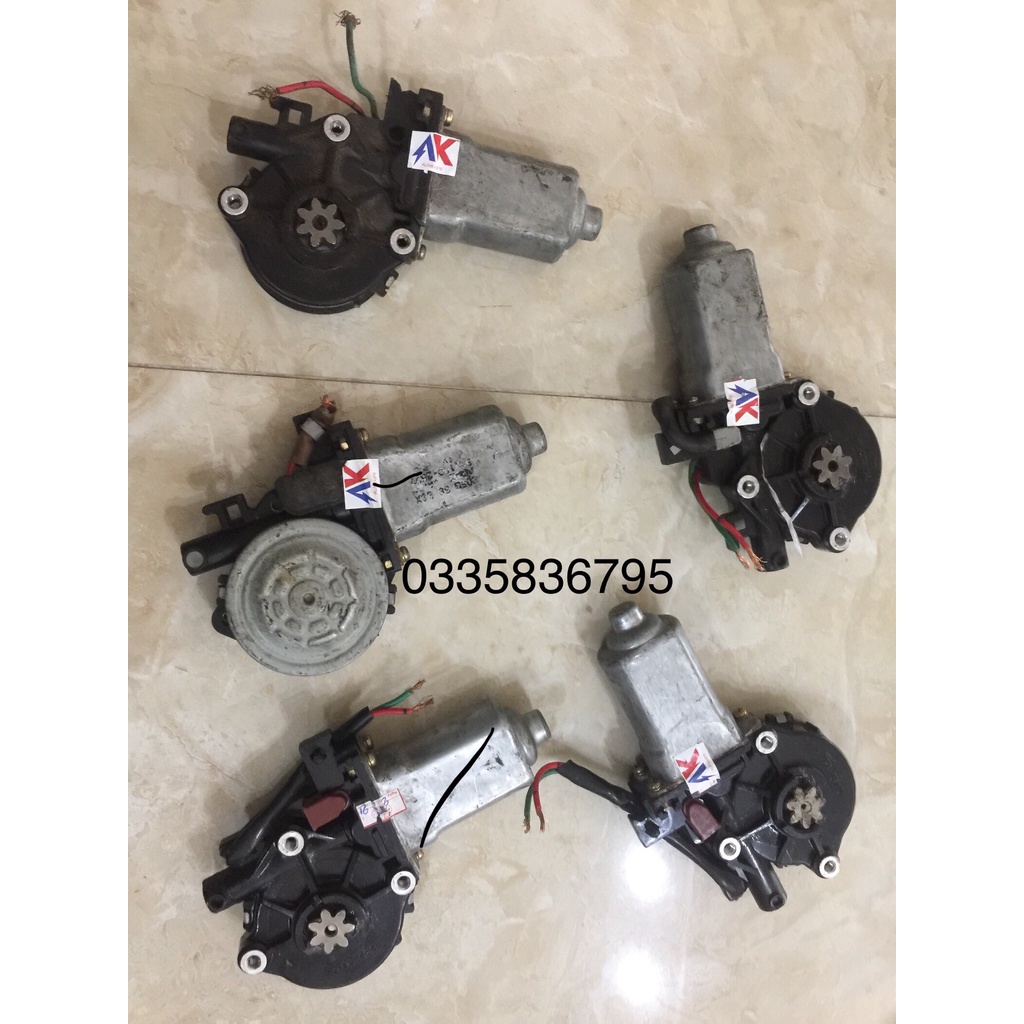 Mô tơ lên xuống kính bãi Toyota Vios-Altis -Zace-Yaris -Inova 7 răng 2 giắc 12V
