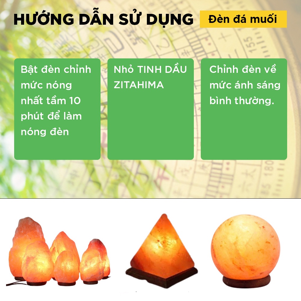 Đèn Xông Tinh Dầu Đá Muối Hồng ZitaHima - 3 kích cỡ