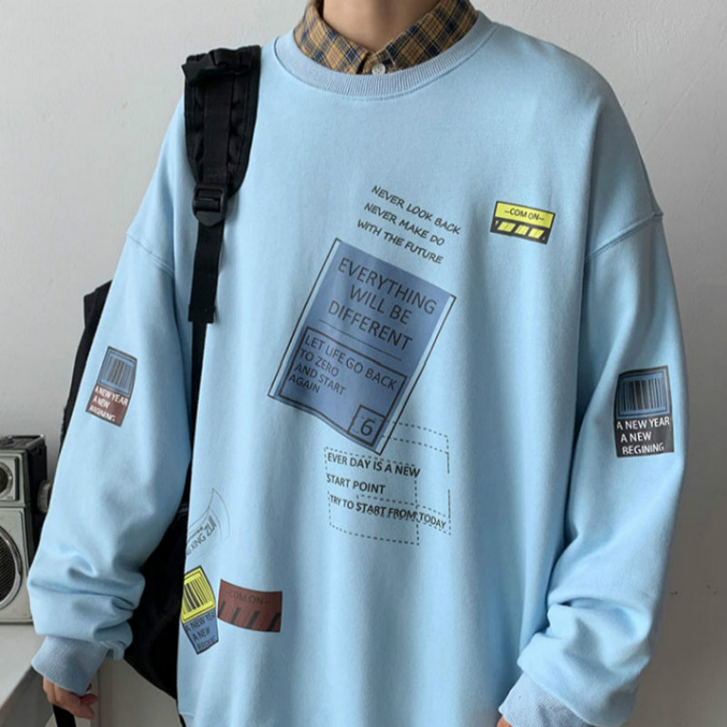 [ Mã 12FASHIONSALE1 giảm 10K đơn 50K ] Áo Sweater Dáng Rộng Thời Trang Phong Cách Hàn Quốc Cho Nam / Nữ | WebRaoVat - webraovat.net.vn