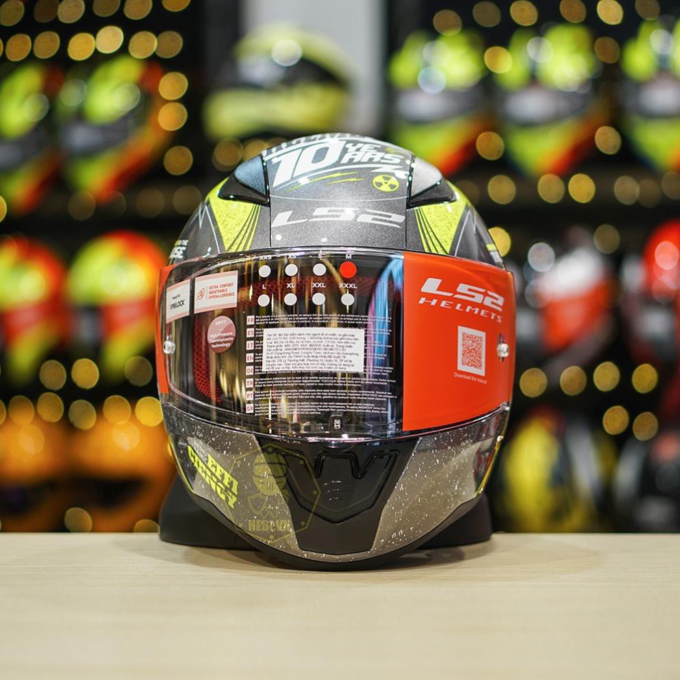 Bán Sỉ Mũ - Nón Fullface LS2 FF353 Bản Kỷ Niệm 10 Năm Đạt Chuẩn ECE 22.05 Free Ship