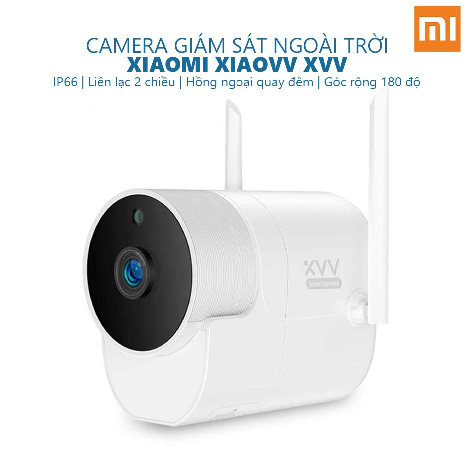 Camera wifi ngoài trời IP Xiaomi Xiaovv V380 model 2019 - Bảo hành 3 tháng