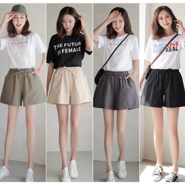 (HOT TREND) quần đùi nữ đũi siêu mát , nhẹ nhàng, thấm hút mồ hôi cực tốt!!!