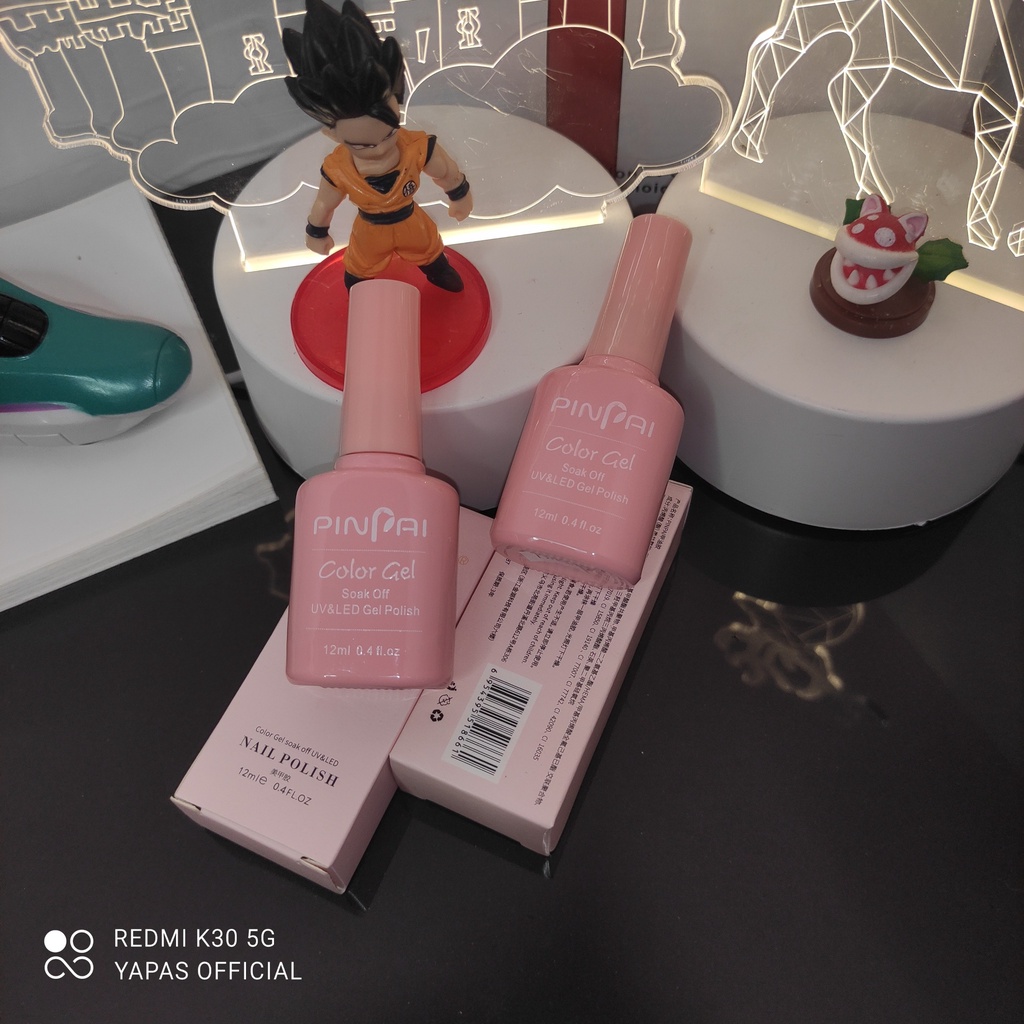 Base top bóng nail Pinpai Yapas 12ml , Sơn lót liên kết và top bóng làm móng chuyên dụng