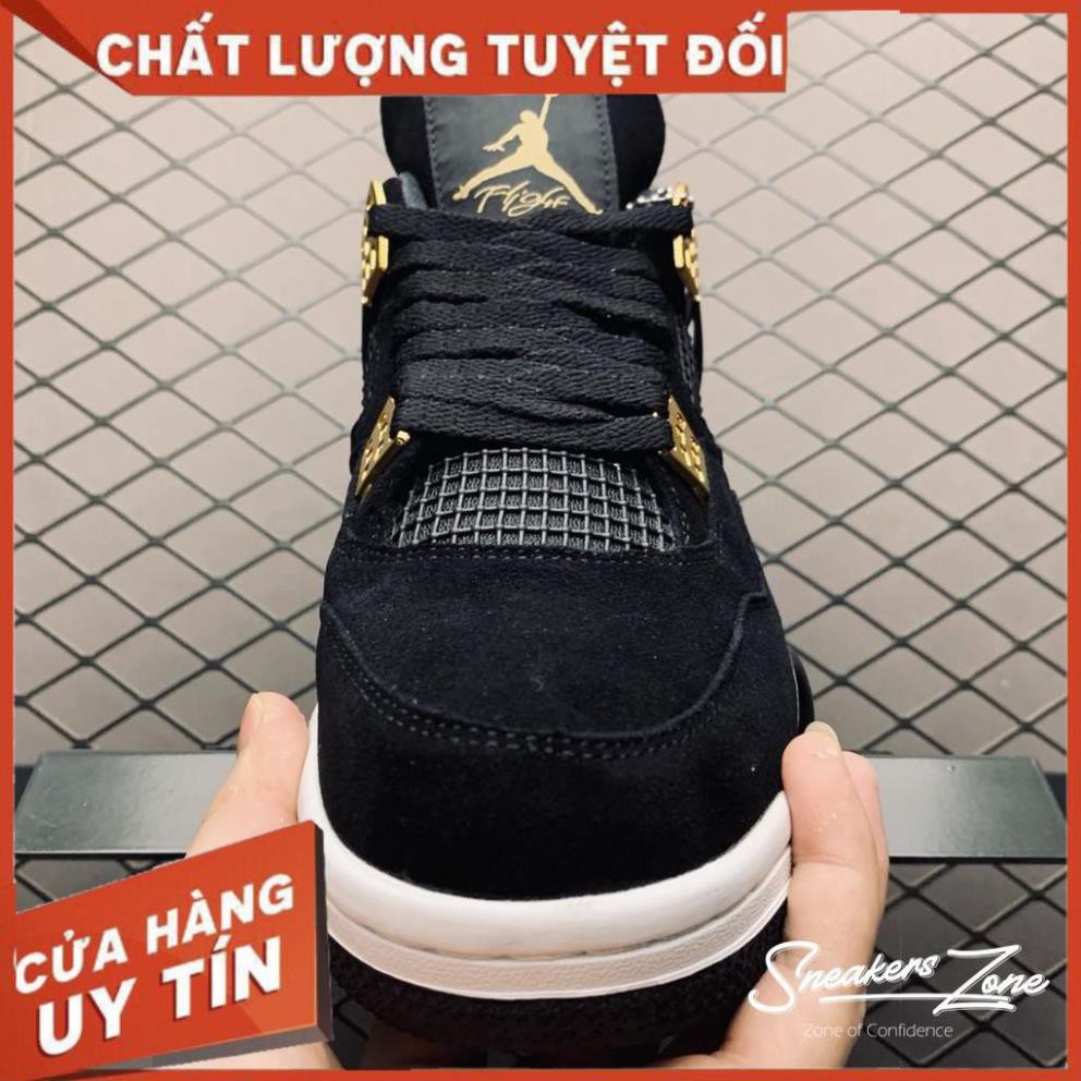 (FREESHIP+HỘP+QUÀ) Giày thể thao Giày thể thao AIR JORDAN 4 ROYALTY đen đế trắng siêu đẹp cho nam và nữ | WebRaoVat - webraovat.net.vn