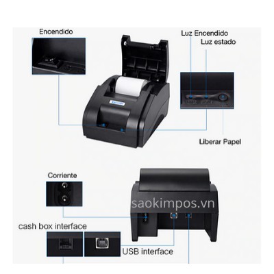 Máy In Hoá Đơn Xprinter 58IIH + Tặng kèm giấy in nhiệt