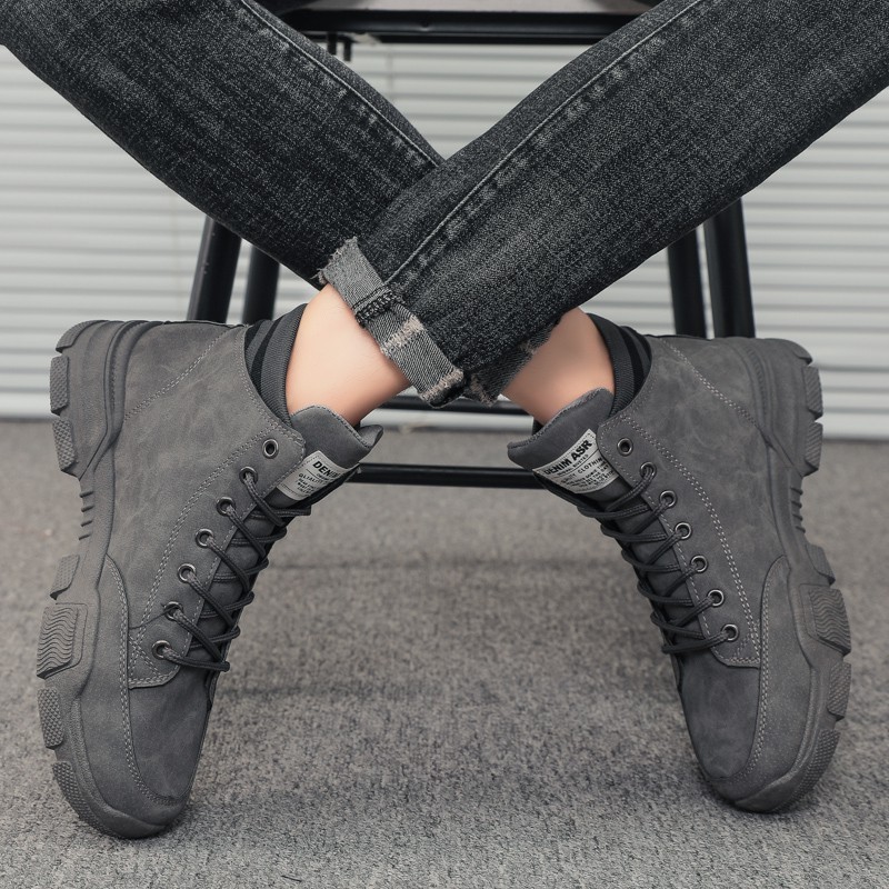 [Mã FAGREEN245 giảm tới 30K đơn 99K] Giày cao cổ nam Denim ARS dáng thể thao thời trang đẹp | BigBuy360 - bigbuy360.vn