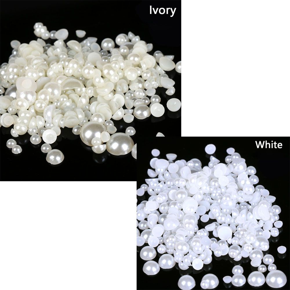 [Hàng mới về] Set 1000 hạt ngọc trai giả nhiều màu sắc trang trí móng tay thời trang sáng tạo