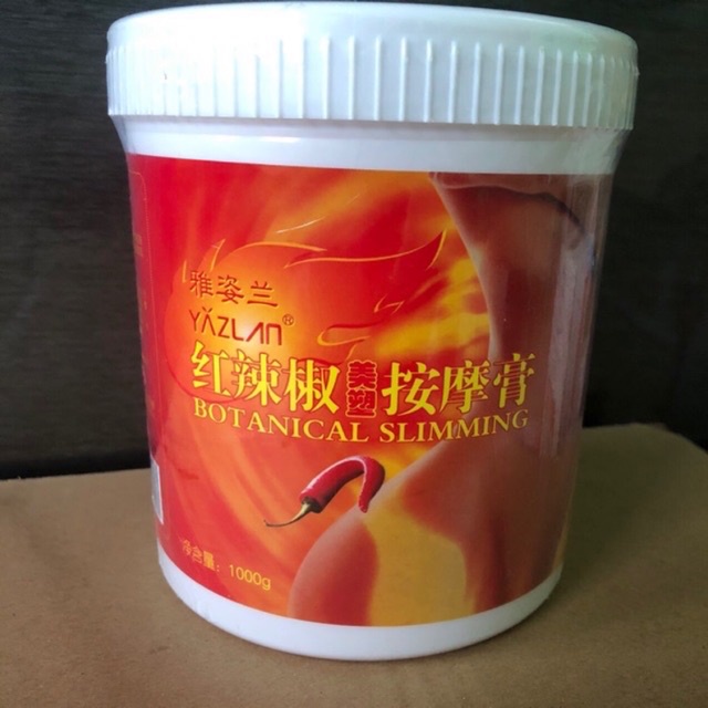 Kem Ớt Tan Mỡ Bụng Giảm Béo YAZLAN - Hộp 1000g