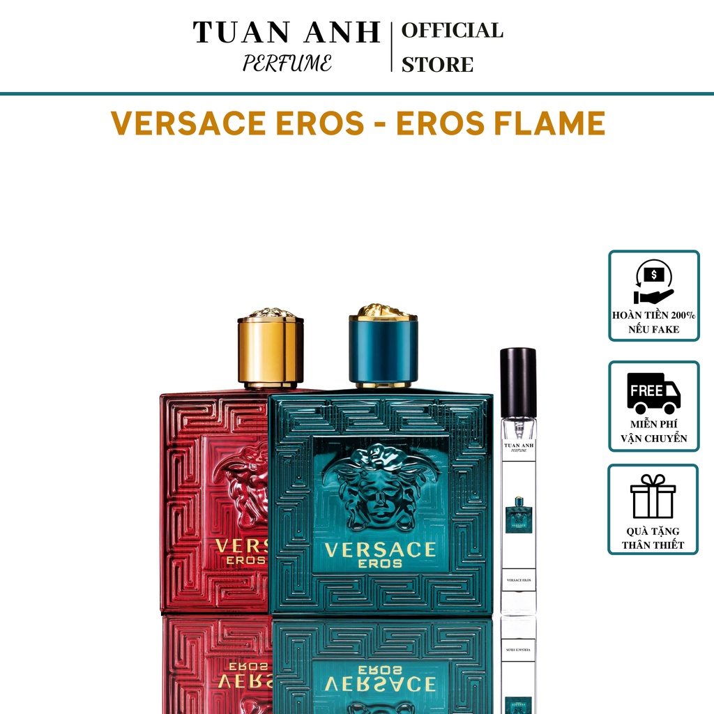 Nước hoa nam thơm lâu chính hãng Versace Eros và Eros Flame cao cấp TUAN ANH PERFUME