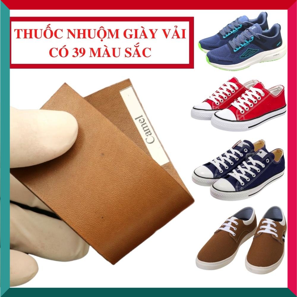 Thuốc nhuộm giày vải - Có 39 màu sắc, hàng nhập khẩu Italy không bị phai màu khi sử dụng - Da Thuộc Sài Gòn