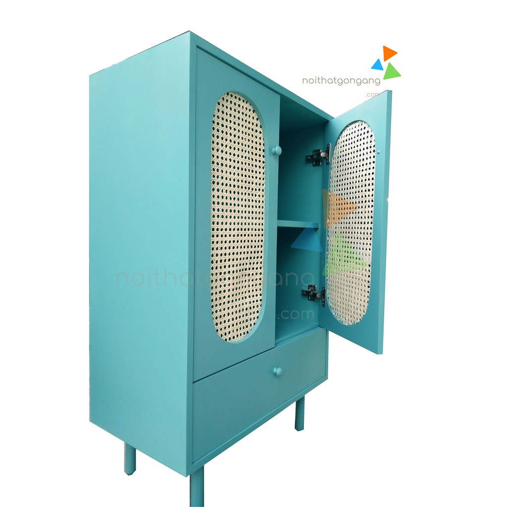 Tủ Lưới Mắt Cáo Phòng Khách, Phong Cách Scandinavian - Nội Thất Gọn Gàng