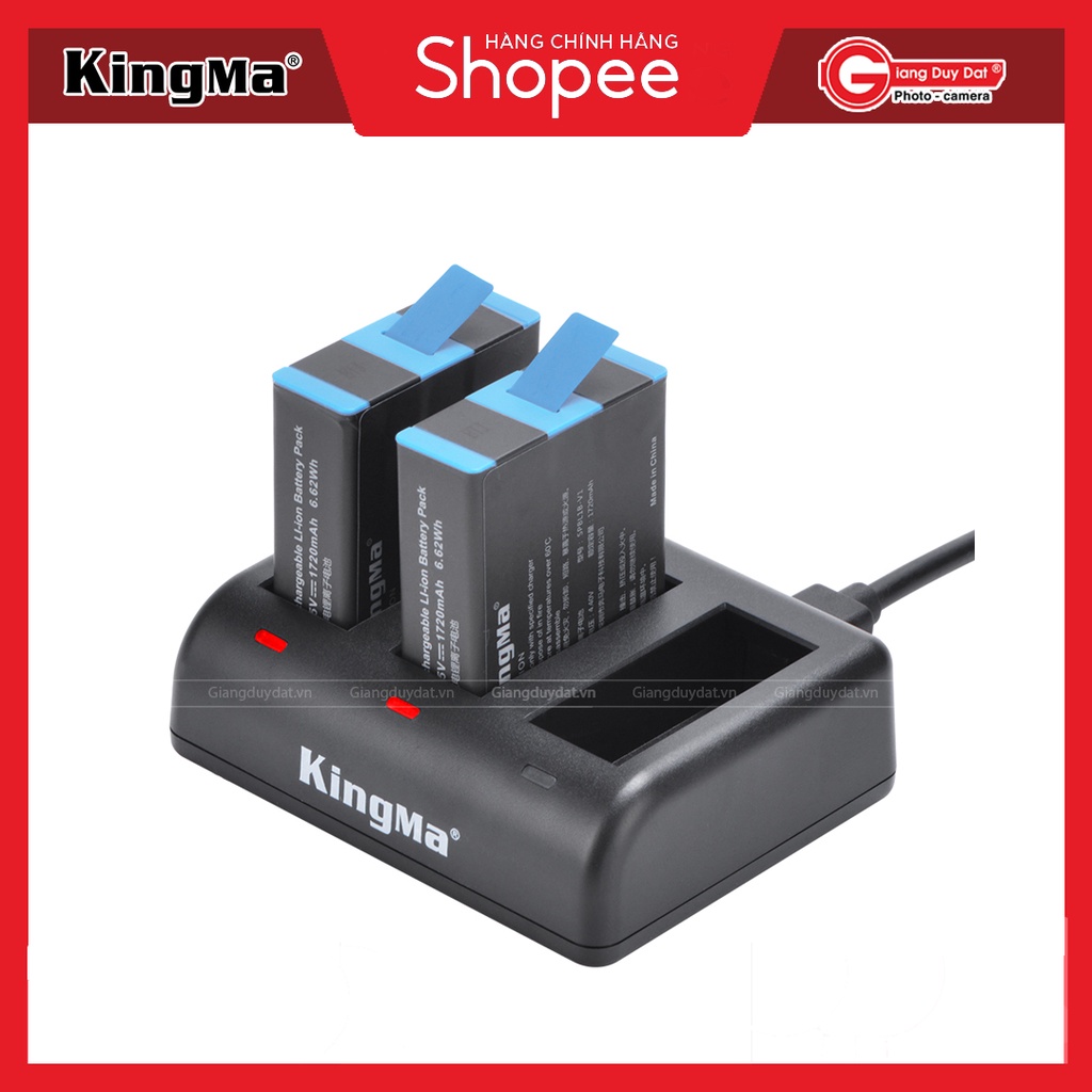 Bộ Pin Sạc KINGMA For Gopro HERO 9 / HERO 10 - Bảo Hành 1 Tháng ( 1 đổi 1 )