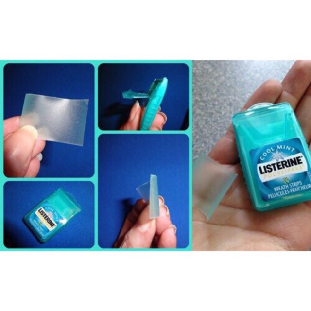 PHIM NGẬM THƠM MIỆNG LISTERINE POCKETPAKS - COOL MINT CỦA MỸ