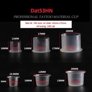 Hũ mực bán lẻ có chân cỡ “ cao 14mm-17mm